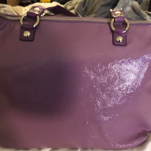 New Coach Poppy handbag in light lilac/violet purple - Picture 2 of 10